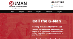 Desktop Screenshot of gilmanheatingandcooling.com